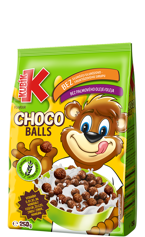 Kubík Cereálie Choco Balls 250 g