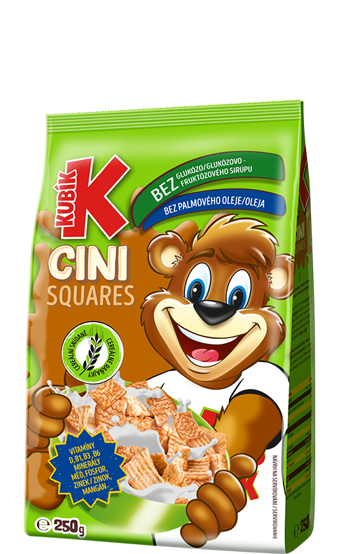 Kubík Cereálie Cini Squares 250 g