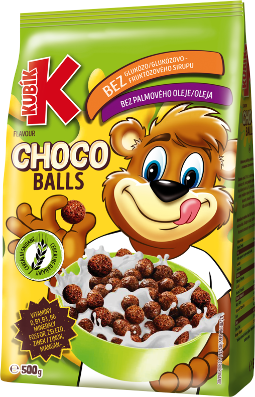 Kubík Cereálie Choco Balls 500 g