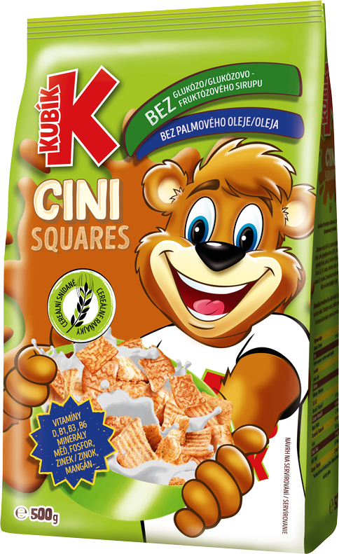 Kubík Cereálie Cini Squares 500 g